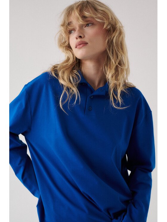 NAGO NAGO Longsleeve N2025 Niebieski Loose Fit