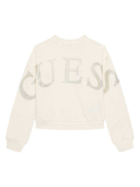 Guess Guess Felpa J5YQ09 KAV34 Écru Regular Fit