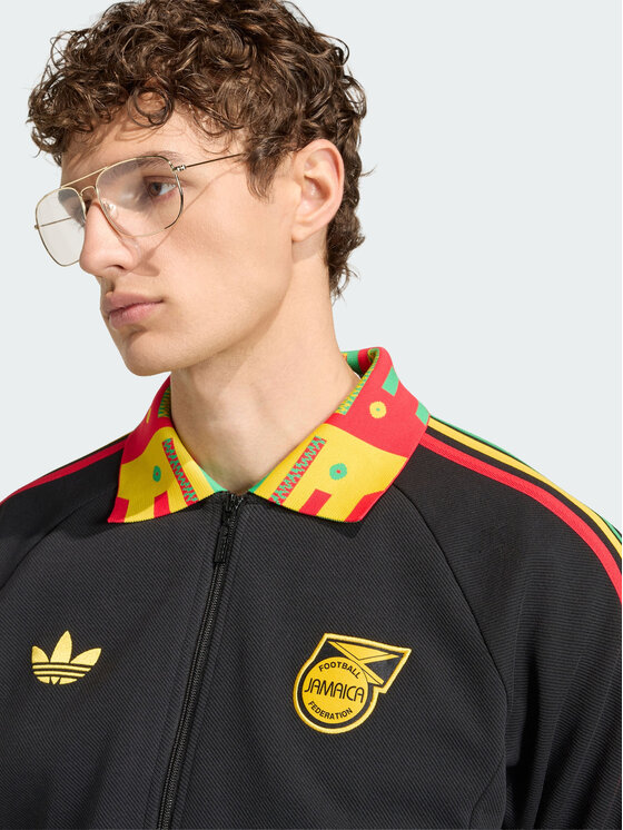 adidas adidas Kurtka wielofunkcyjna Jamaica x Bob Marley Away Anthem Jacket Czarny Regular Fit