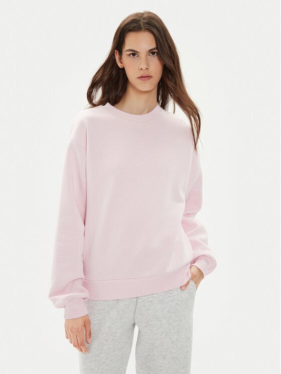 Gina Tricot Mikina Basic 10943 Ružová Relaxed Fit