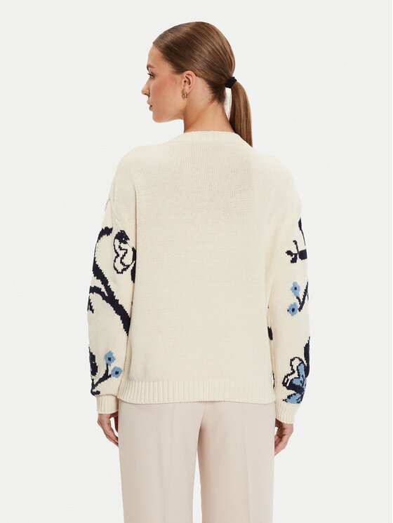 Weekend Max Mara Weekend Max Mara Pullover Dolmen 2425366191 Écru Relaxed Fit