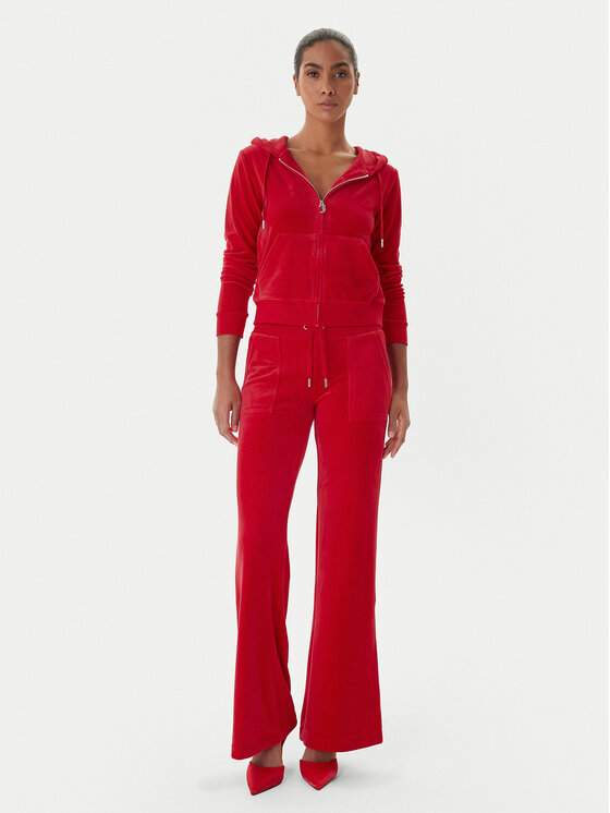 Juicy Couture Juicy Couture Mikina Robertson JCAP176 Červená Slim Fit