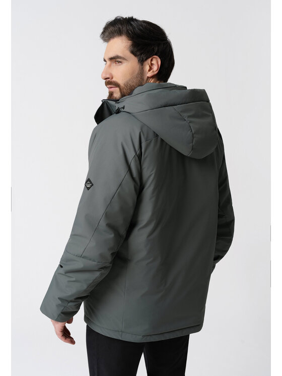 Volcano Volcano Kurtka zimowa J-ESTON Szary Regular Fit