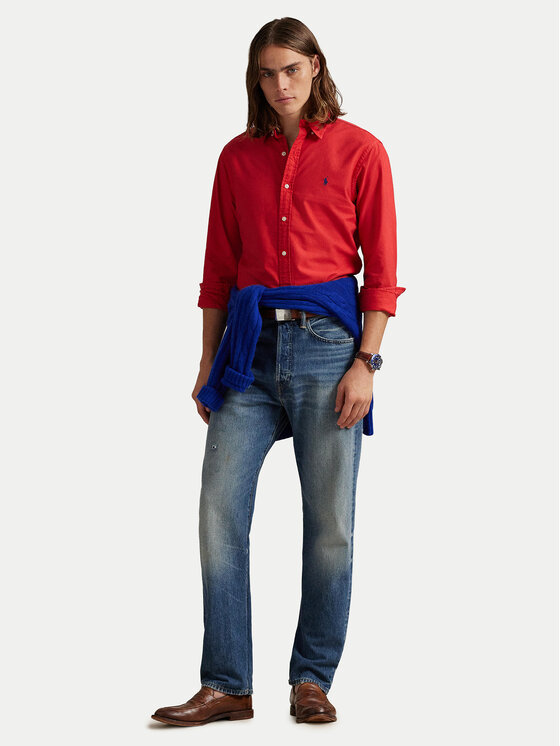 Polo Ralph Lauren Polo Ralph Lauren Srajca 710804257061 Rdeča Slim Fit