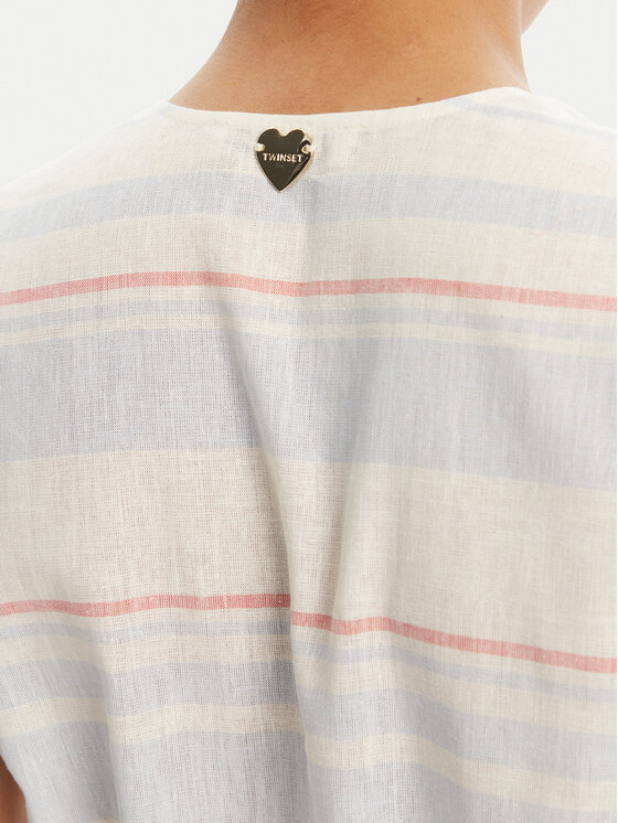 TWINSET TWINSET Suvekleit 251LM2JAA Sinine Loose Fit