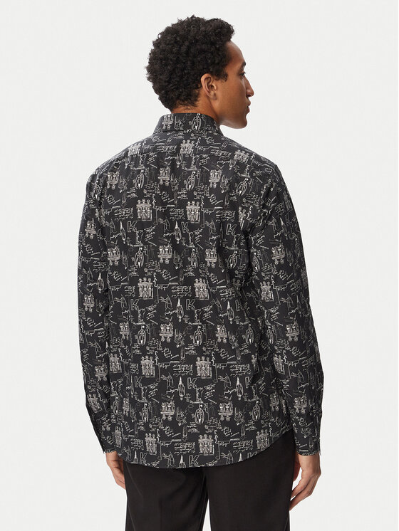 KARL LAGERFELD KARL LAGERFELD Camicia 605000 563613 Nero Regular Fit