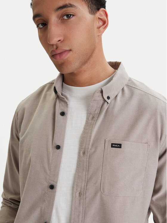 RVCA RVCA Сорочка Thatll Do AVYWT00543 Бежевий Slim Fit