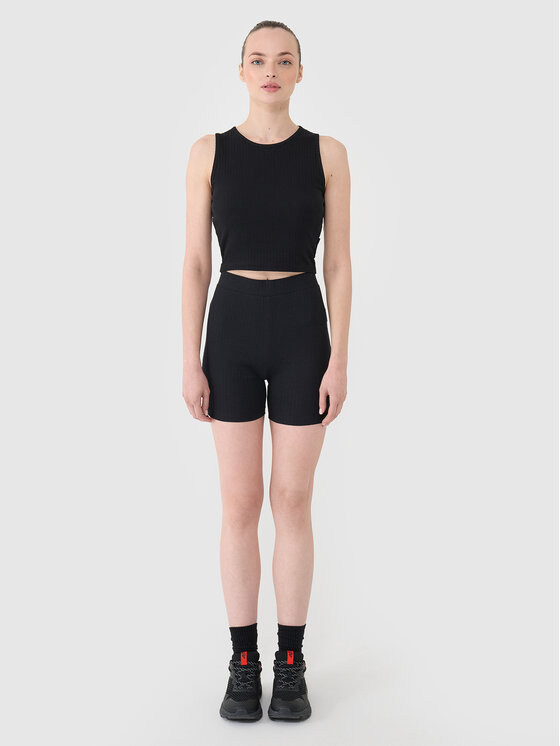 4F 4F Tank top MIDSHOP TEXTILE Czarny Slim Fit
