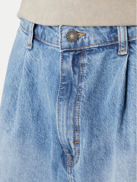 Guess Jeans Guess Jeans Džinsiniai šortai M6GD39 D5M5V Mėlyna Relaxed Fit