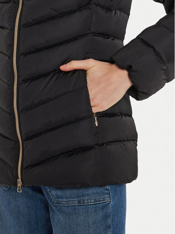 Geox Geox Vatovaná bunda Calithe W4626T T3122 F9000 Čierna Regular Fit