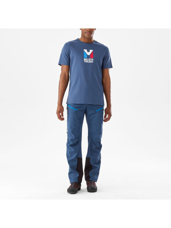 Millet Millet T-Shirt Chamonix Trilogy Ts Ss M Granatowy Regular Fit