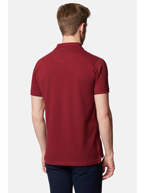 Lancerto Lancerto Polo Jakob PO073124000009 Bordowy Regular Fit