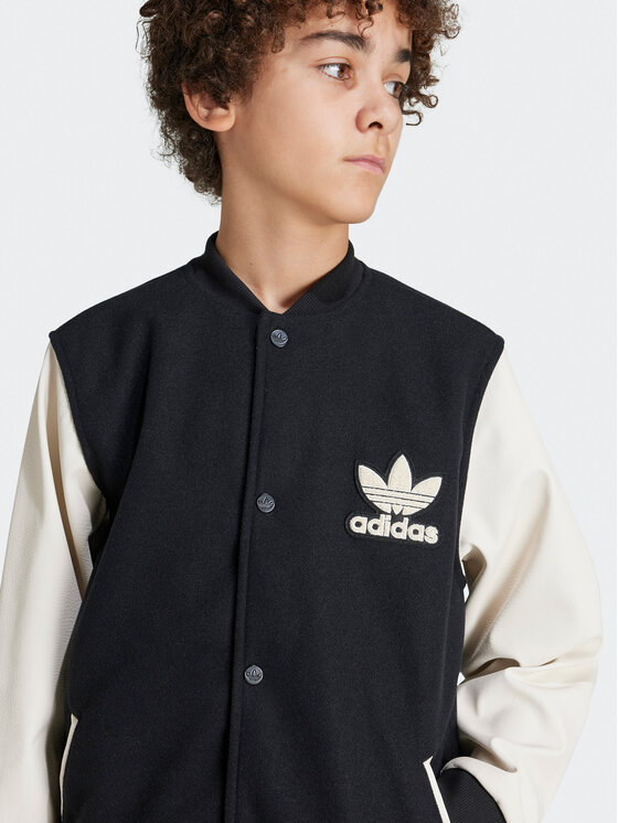 adidas adidas Kurtka bomber adicolor IY7505 Czarny Regular Fit