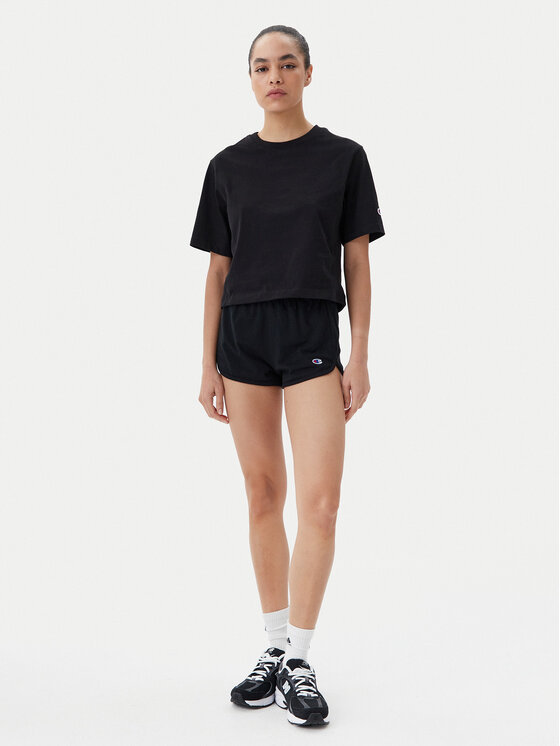 Champion Champion Szorty sportowe 117873 Czarny Regular Fit