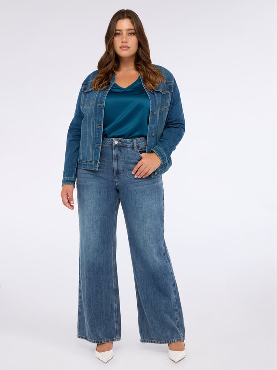 Fiorella Rubino Fiorella Rubino Bluzka G251L008563N025 Turkusowy Regular Fit