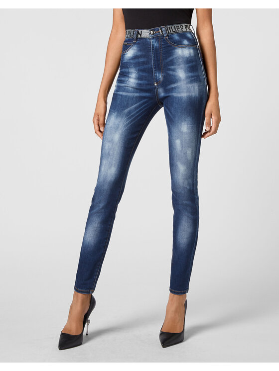 PHILIPP PLEIN PHILIPP PLEIN Jeansy 5677 Niebieski jasny Slim Fit