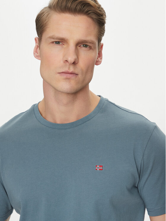 Napapijri Napapijri T-shirt Salis NP0A4H8D Siva Regular Fit