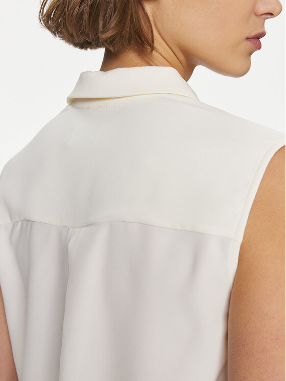 Calvin Klein Calvin Klein Koszula K20K207031 Écru Regular Fit