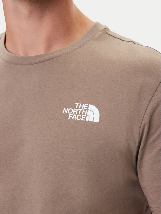 The North Face The North Face T-Shirt Redbox NF0A87NP Beige Regular Fit