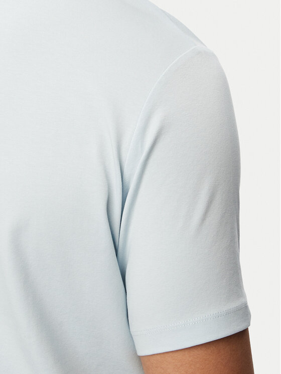 KARL LAGERFELD KARL LAGERFELD Тениска с яка и копчета 745780 563235 Светлосин Regular Fit