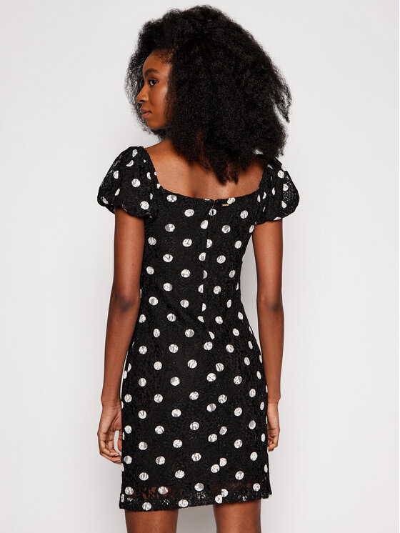Guess Guess Kokteilinė suknelė W1GK0R KAM20 Juoda Slim Fit
