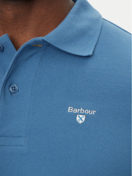 Barbour Barbour Polo Original Sports MML0358BU67 Niebieski Tailored Fit