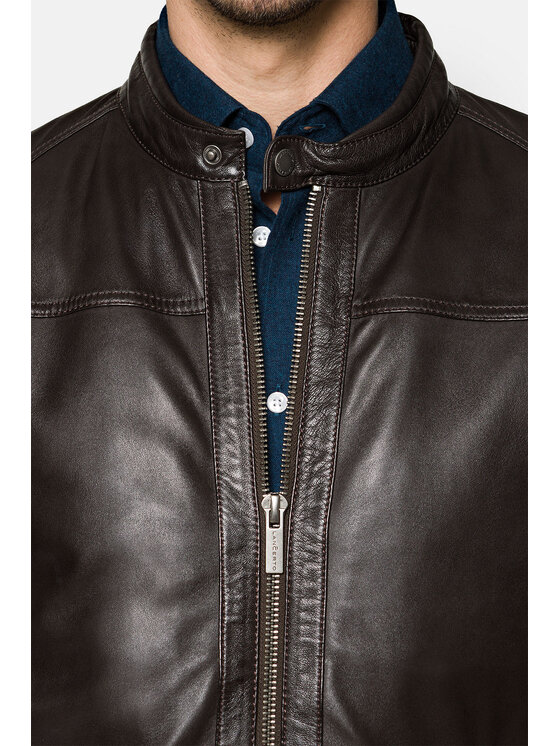 Lancerto Lancerto Kurtka skórzana Hirel KU068222000005 Brązowy Regular Fit