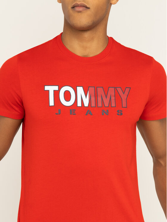 Tommy Jeans Tommy Jeans Tricou Colored DM0DM07440 Roșu Regular Fit
