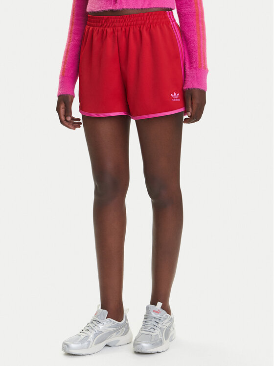 adidas adidas Sportovní kraťasy adicolor 3-Stripes Sprinter JZ3513 Červená Loose Fit