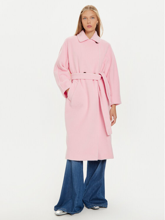 Marella Marella Palton de lână Dede 2423016082 Roz Regular Fit