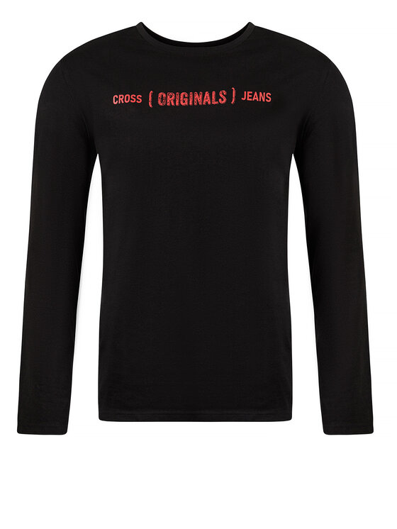 Cross Jeans Cross Jeans Longsleeve 15930-020 Czarny Regular Fit