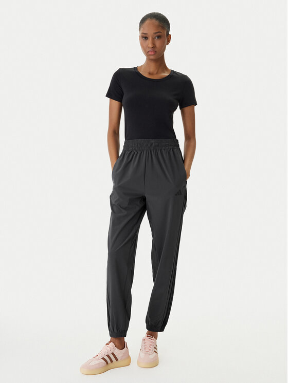 adidas adidas Pantaloni trening Train Essentials 3-Stripes Woven KC5496 Negru Regular Fit