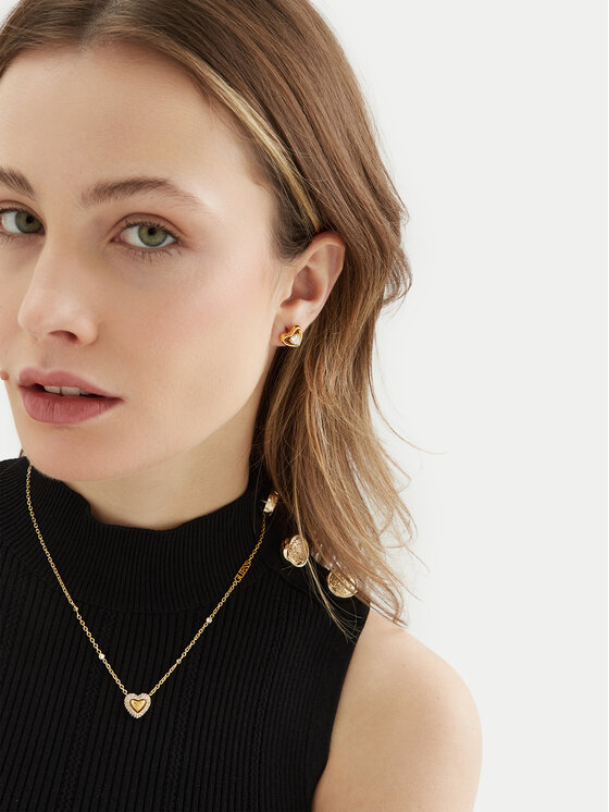 Guess Guess Обици JUBE05 024JW Златист