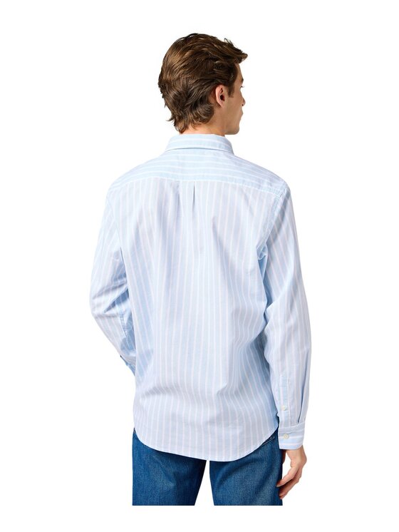 Wrangler Wrangler Koszula 112362554 Niebieski Regular Fit
