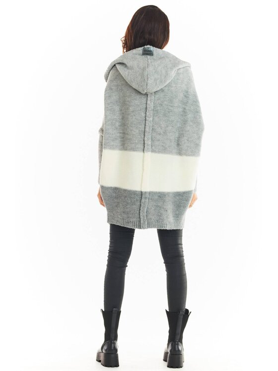 Awama Awama Svetr A392 Šedá Basic Fit