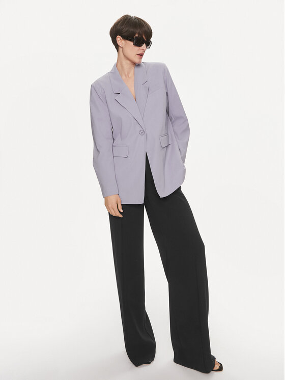 Noisy May Noisy May Marynarka Milla 27020031 Fioletowy Oversize