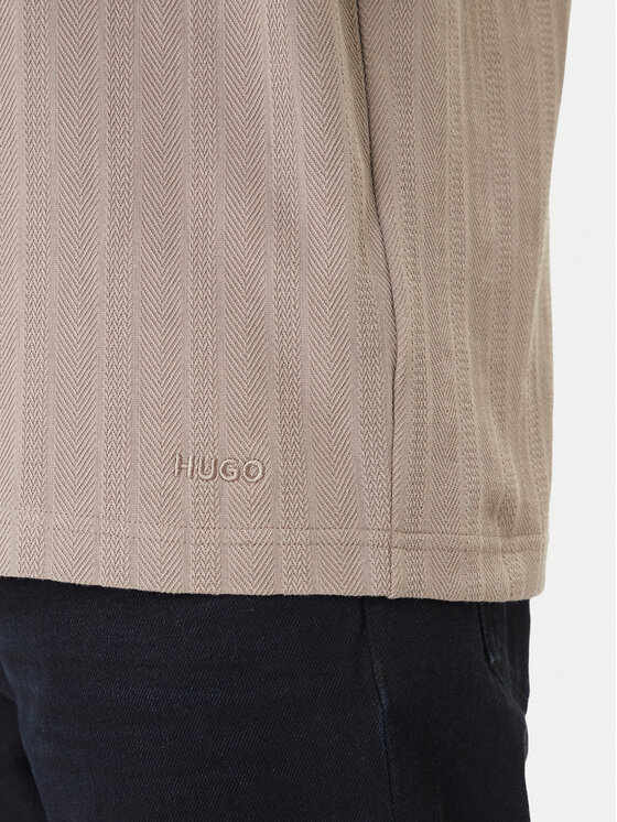 HUGO HUGO Polokošile Dalibo 50556724 Béžová Relaxed Fit