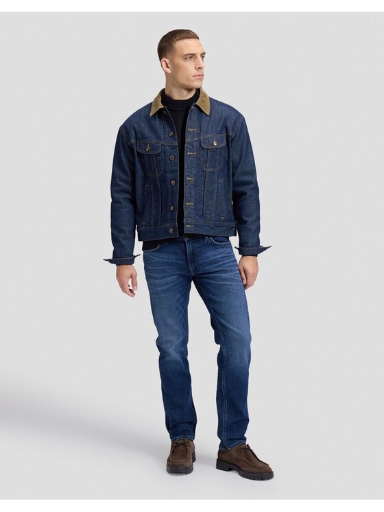 Lee Lee Kurtka jeansowa STORM RIDER JACKET Niebieski Regular Fit