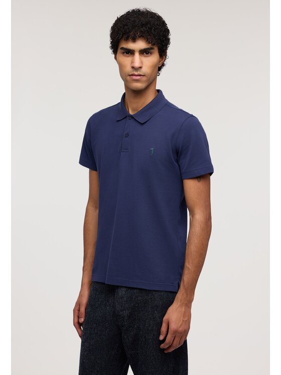 Trussardi Trussardi Polo G5148000268N034 Niebieski Regular Fit