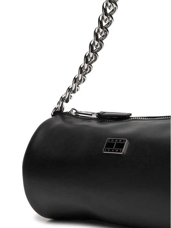 Tommy Jeans Torebka Tjw Chain Shoulder Bag AW0AW17893 Czarny