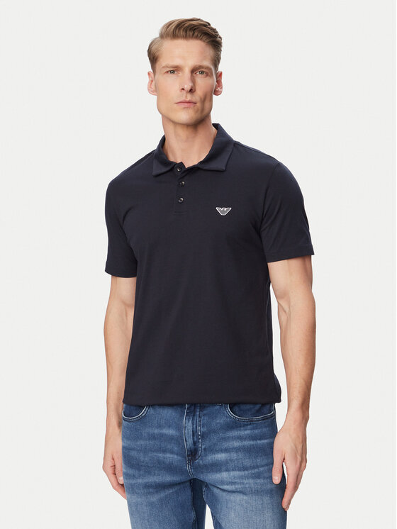 Emporio Armani Tricou polo EM000571 AF20424 UB102 Bleumarin Regular Fit