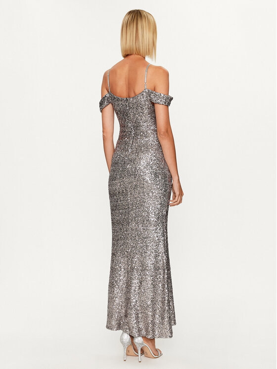 Rinascimento Rinascimento Rochie de seară CFC0115186003 Argintiu Regular Fit