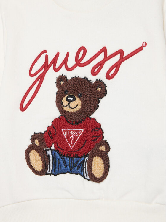Guess Guess Bluza H5YT00 KAX74 Biały Regular Fit