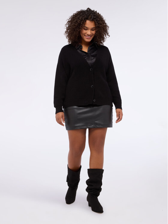 Fiorella Rubino Fiorella Rubino Cardigan M033E002019N033 Nero Regular Fit