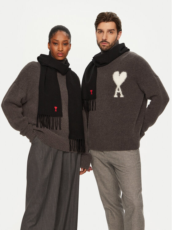 AMI Paris AMI Paris Sciarpa BFUSF405.334 Nero