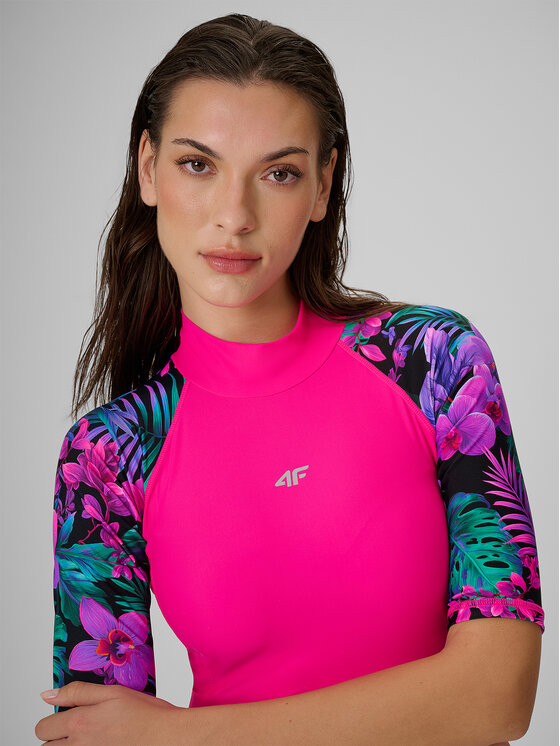 4F 4F Koszulka do pływania FOB SUMMER BEACHWEAR Kolorowy