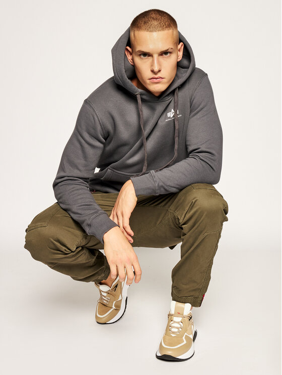 Alpha Industries Alpha Industries Joggery Airman 188201 Zielony Tapered Fit