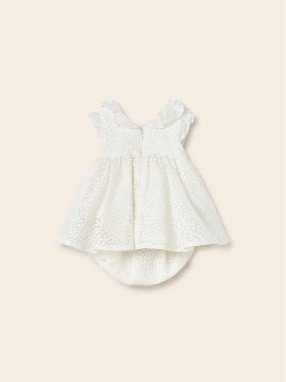 Mayoral Mayoral Sukienka elegancka 1812 Écru