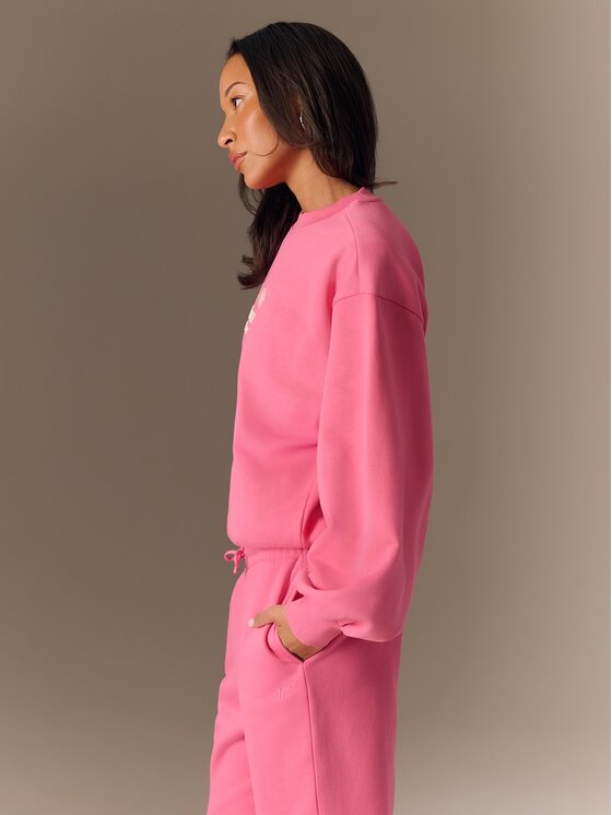 4F 4F Bluza 4FRSS26TSWSF2832-54S Różowy Loose Fit