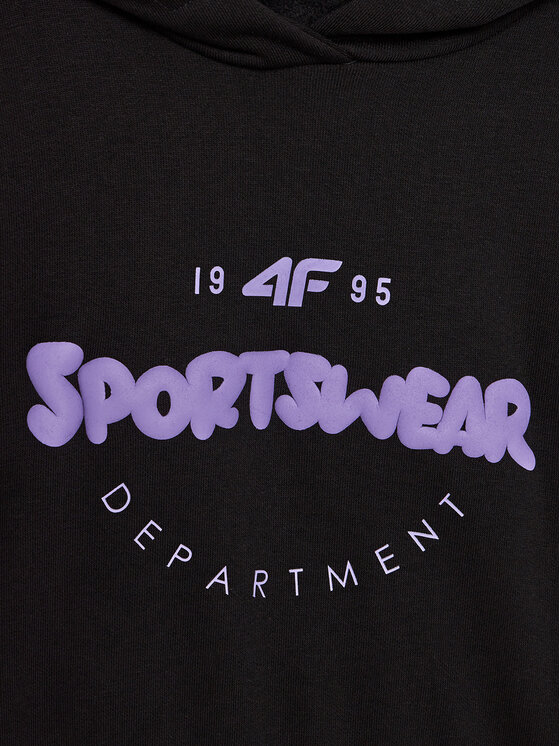 4F 4F Μπλούζα 4FJWAW24TSWSF1213 Μαύρο Regular Fit